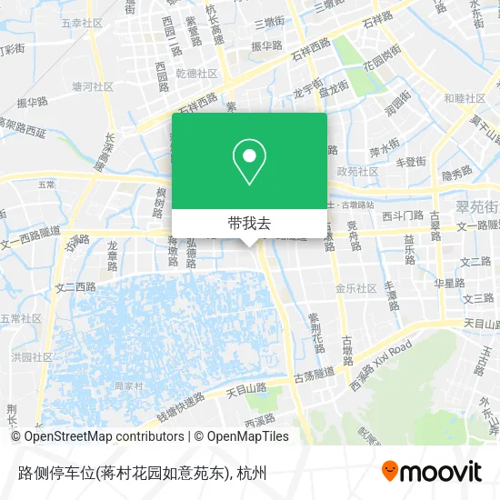 路侧停车位(蒋村花园如意苑东)地图