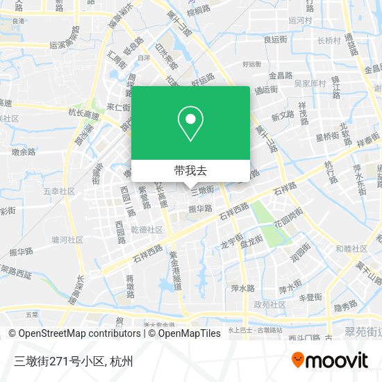 三墩街271号小区地图