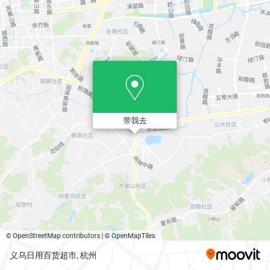 义乌日用百货超市地图