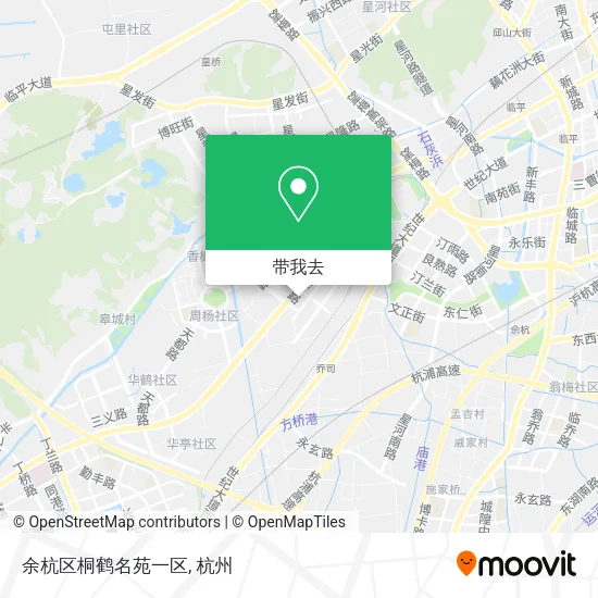 余杭区桐鹤名苑一区地图