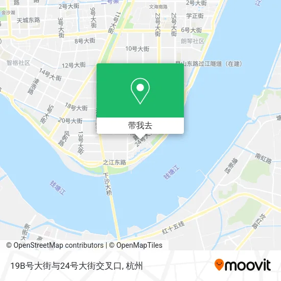 19B号大街与24号大街交叉口地图