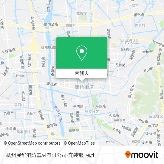 杭州展华消防器材有限公司-充装部地图
