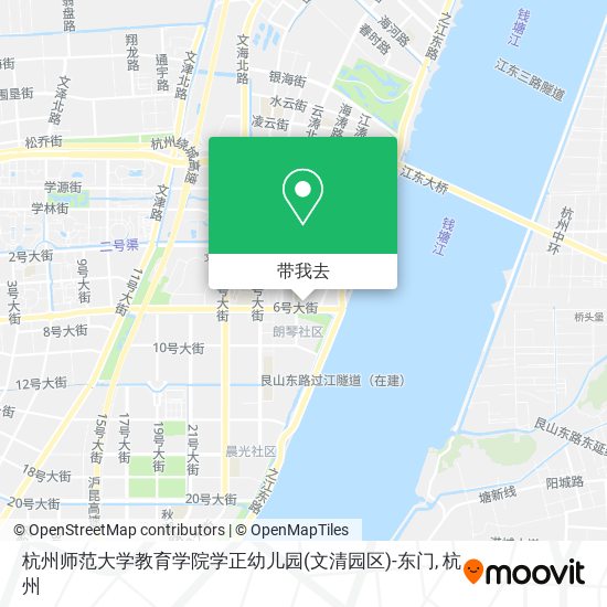 杭州师范大学教育学院学正幼儿园(文清园区)-东门地图