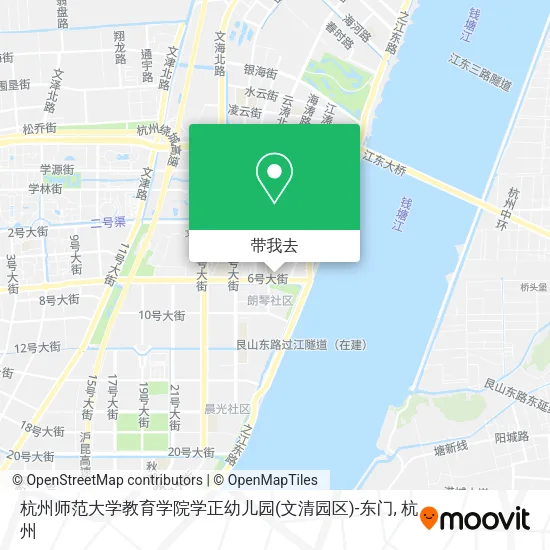 杭州师范大学教育学院学正幼儿园(文清园区)-东门地图