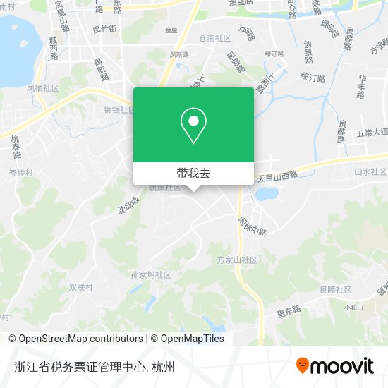 浙江省税务票证管理中心地图