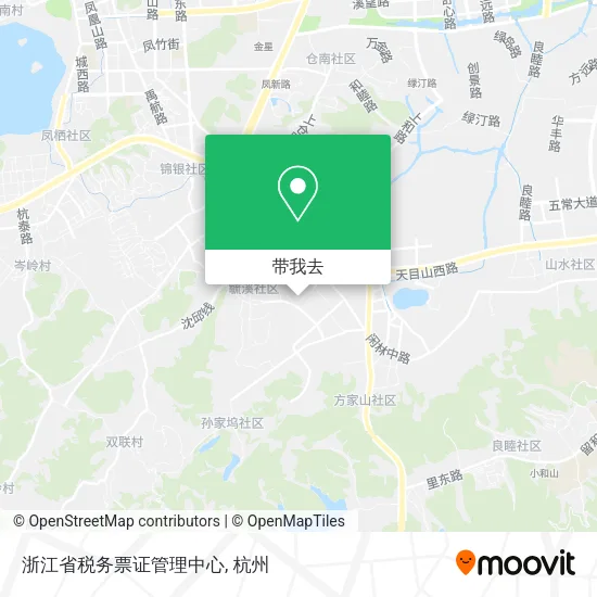 浙江省税务票证管理中心地图