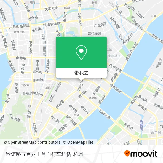 秋涛路五百八十号自行车租赁地图
