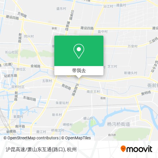 沪昆高速/萧山东互通(路口)地图