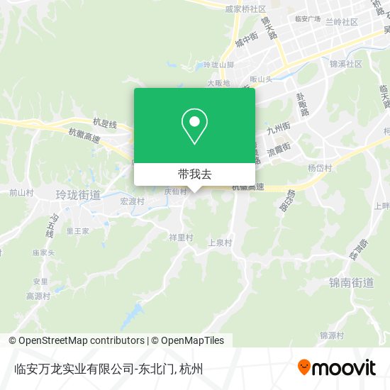 临安万龙实业有限公司-东北门地图