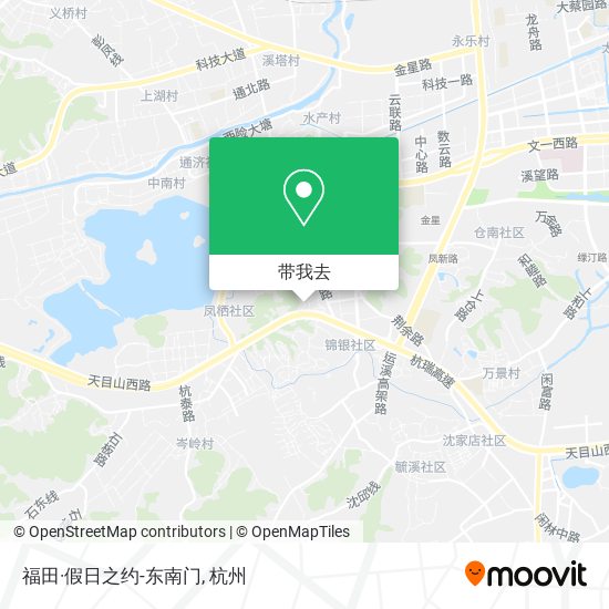 福田·假日之约-东南门地图