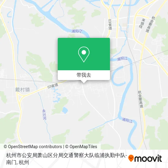 杭州市公安局萧山区分局交通警察大队临浦执勤中队-南门地图