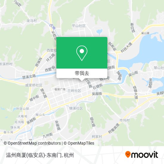温州商厦(临安店)-东南门地图