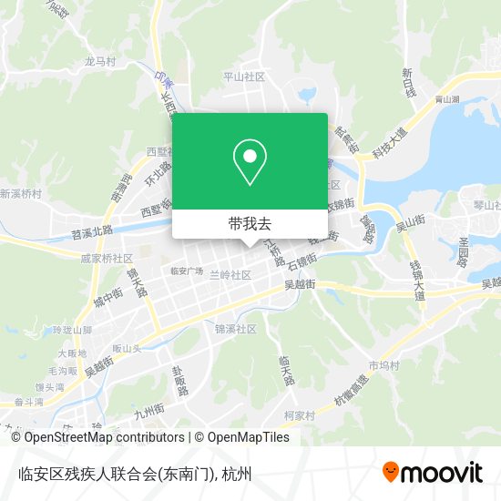 临安区残疾人联合会(东南门)地图