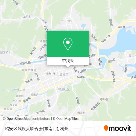 临安区残疾人联合会(东南门)地图