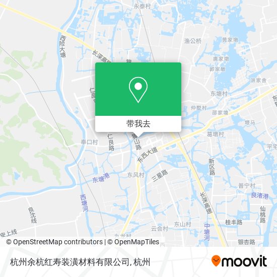 杭州余杭红寿装潢材料有限公司地图