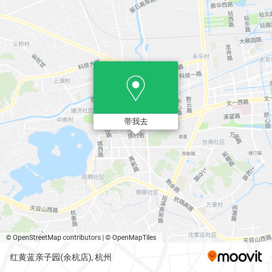 红黄蓝亲子园(余杭店)地图