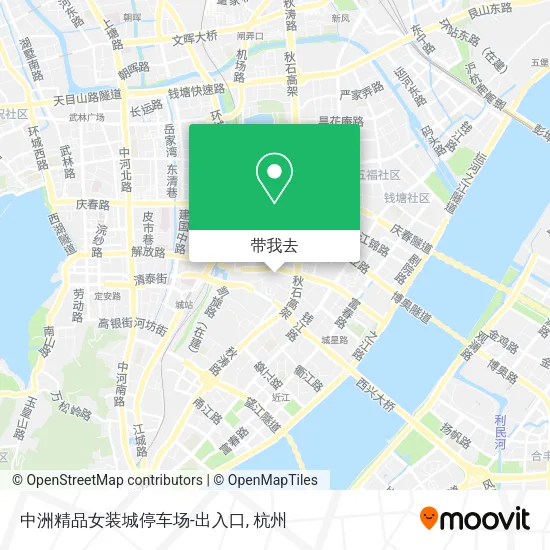 中洲精品女装城停车场-出入口地图