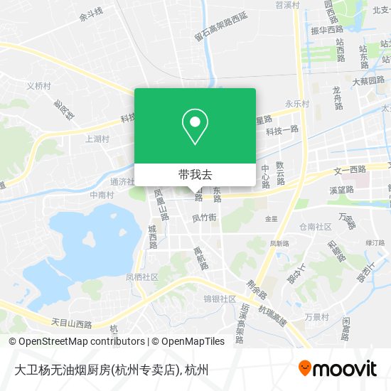 大卫杨无油烟厨房(杭州专卖店)地图