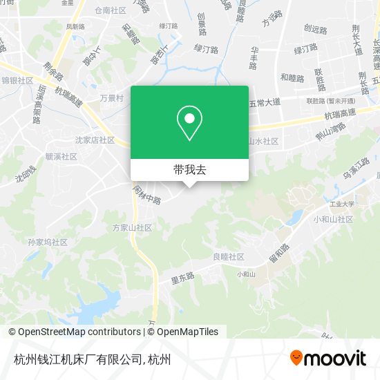 杭州钱江机床厂有限公司地图