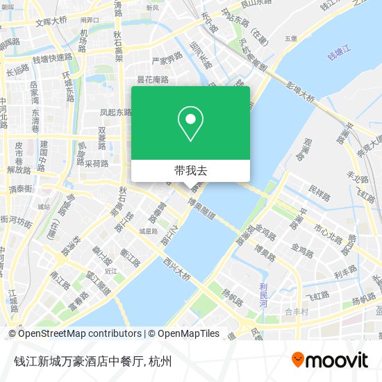 钱江新城万豪酒店中餐厅地图