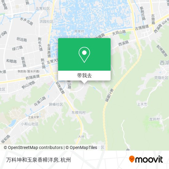 万科坤和玉泉香樟洋房地图
