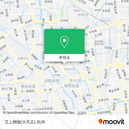 艾上网咖(大关店)地图
