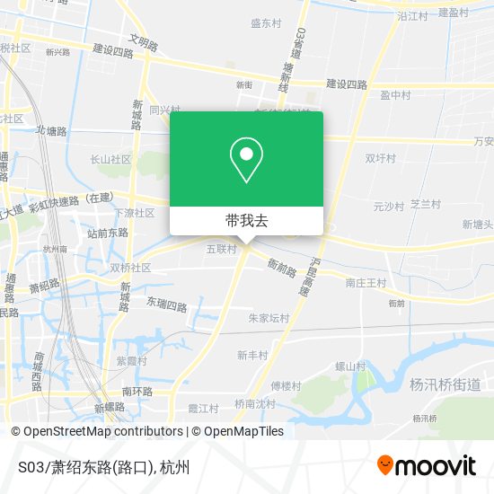 S03/萧绍东路(路口)地图