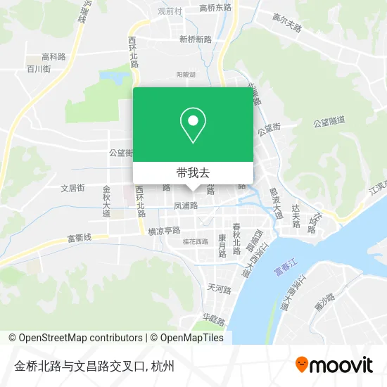 金桥北路与文昌路交叉口地图