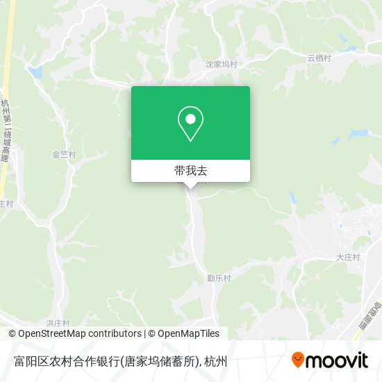 富阳区农村合作银行(唐家坞储蓄所)地图