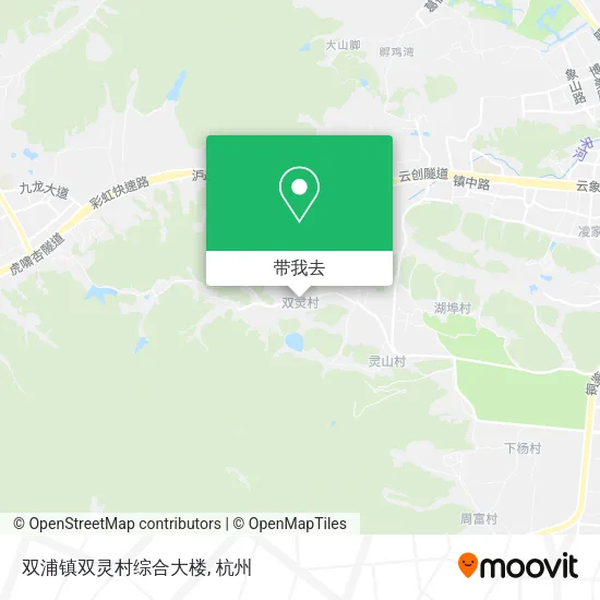 双浦镇双灵村综合大楼地图