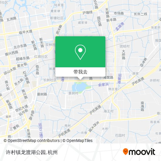 许村镇龙渡湖公园地图