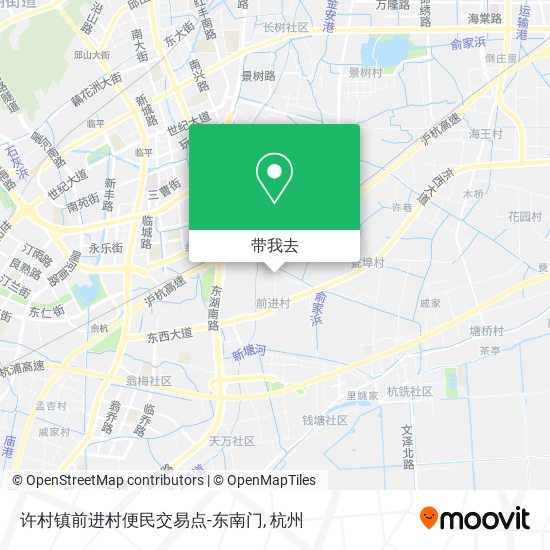 许村镇前进村便民交易点-东南门地图