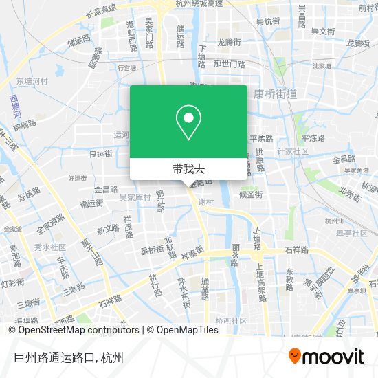 巨州路通运路口地图