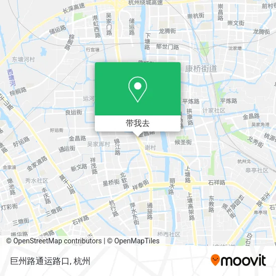 巨州路通运路口地图