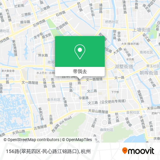 156路(翠苑四区-民心路江锦路口)地图