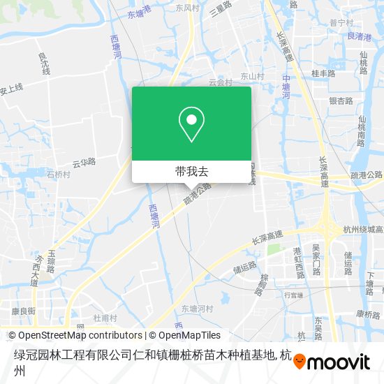 绿冠园林工程有限公司仁和镇栅桩桥苗木种植基地地图
