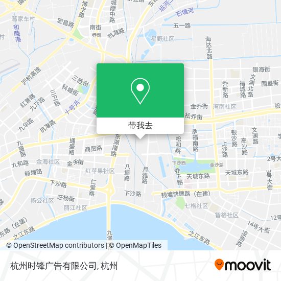 杭州时锋广告有限公司地图