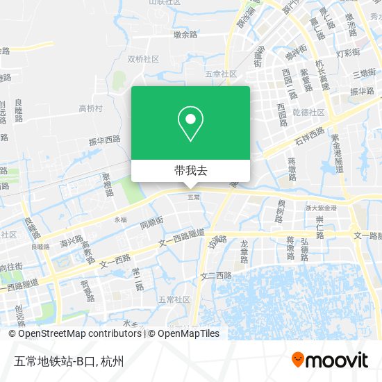 五常地铁站-B口地图