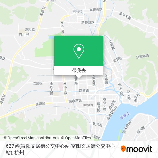 627路(富阳文居街公交中心站-富阳文居街公交中心站)地图