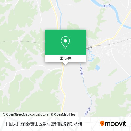 中国人民保险(萧山区戴村营销服务部)地图