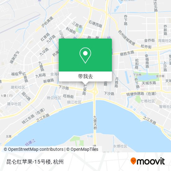昆仑红苹果-15号楼地图