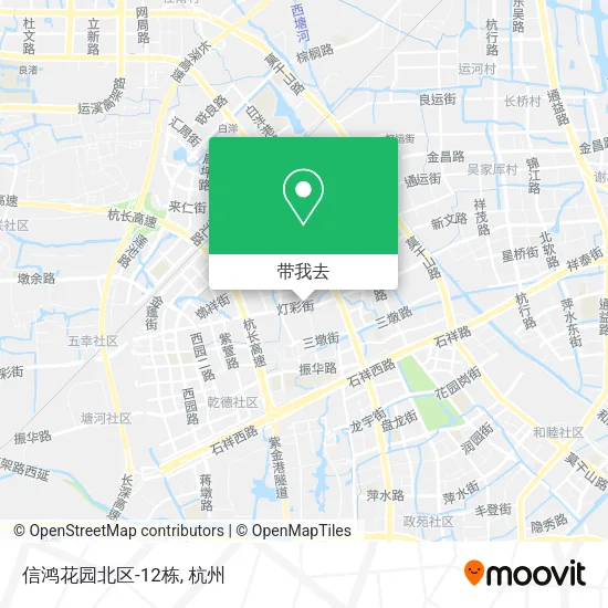 信鸿花园北区-12栋地图