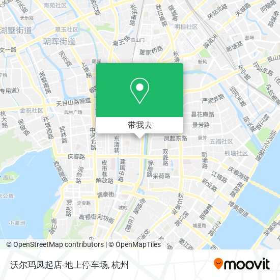 沃尔玛凤起店-地上停车场地图