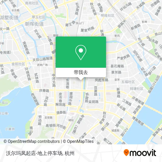 沃尔玛凤起店-地上停车场地图