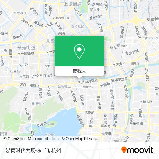 浙商时代大厦-东1门地图