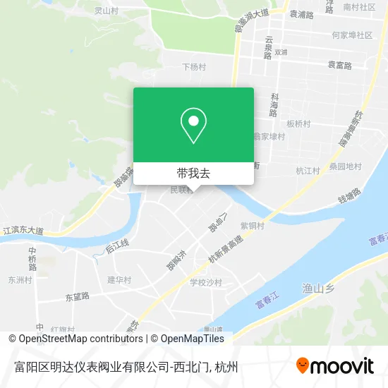 富阳区明达仪表阀业有限公司-西北门地图