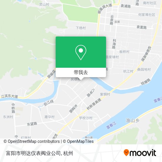 富阳市明达仪表阀业公司地图