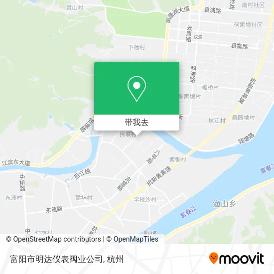富阳市明达仪表阀业公司地图