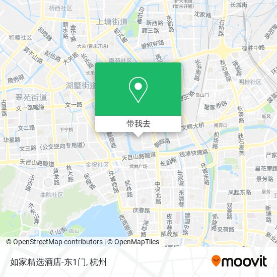 如家精选酒店-东1门地图