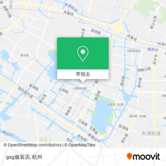 gxg服装店地图